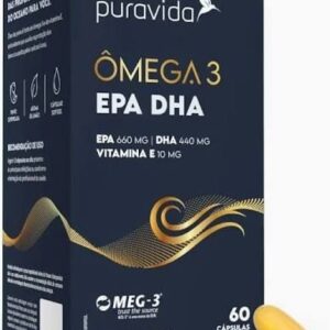 OMEGA 3 EPA DHA VIT E 60 CAPS PURA VIDA - Imagem 1