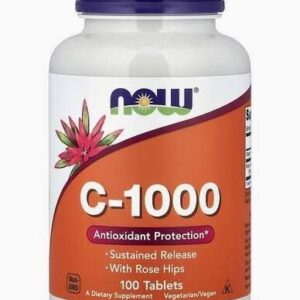 VITAMINA C 1000MG NOW FOODS 100 TABLETES - Imagem 1