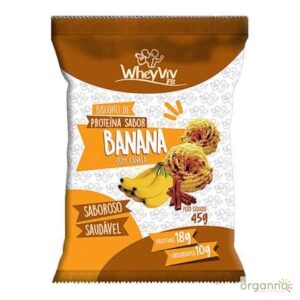 WHEYVIV BISCOITO DE BANANA C/ CANELA - Imagem 1